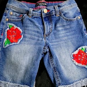 Girls sequin Jean shorts